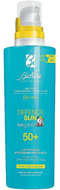 BioNike Defence Sun baby&kid 50+ fluid lotion very high protection bottle 200ml