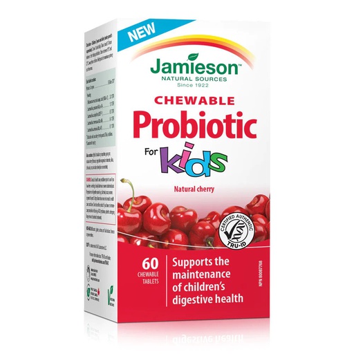 [200512] Jamieson зажилдаг пробиотик PROBIOTIC | KIDS | CHEWABLE №60 - Jamieson Laboratories Ltd (CAN)