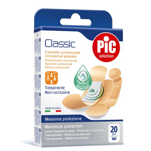 [300906] Pic Шархны лент классик антибактериал олон төрөлтэй №20 /Plasters classic Mix Antibacter/ Exclusive - Pikdare S.p.A (ITA)