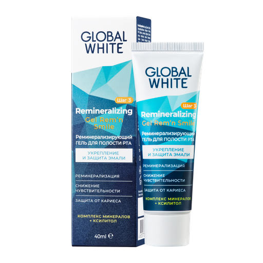 [502343] Global White Шүд эрдэсжүүлэгч түрхлэг 40мл /Remineralizing gel/ Exclusive - Global Dent LLC