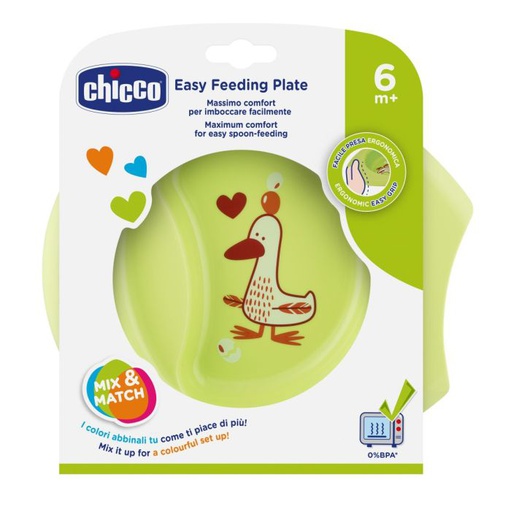 [700470] Chicco Хүүхдийн таваг хүү Easy feeding bowl 6m+ Exclusive - ARTSANA S.p.A (IT)